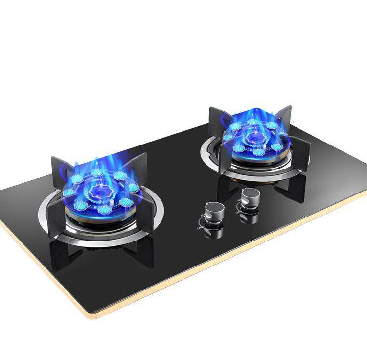 RT037-Modern style appliance kitchen gas cooker stove 2 burners gas hobs cast iron pan cooktops cooker gas hob